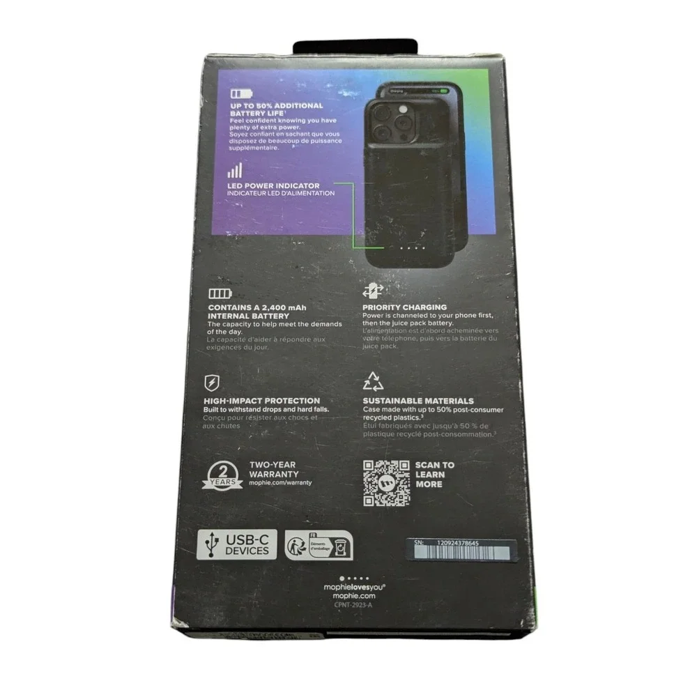 mophie important notes